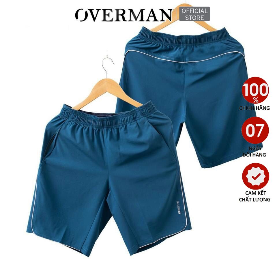 Quần đùi thể thao nam vải gió tập gym, chạy bộ, mặc nhà QD01 - Overman