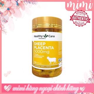 Viên uống nhau thai cừu Úc Sheep Placenta - mẫu mới như ảnh- Healthy care 100 viên