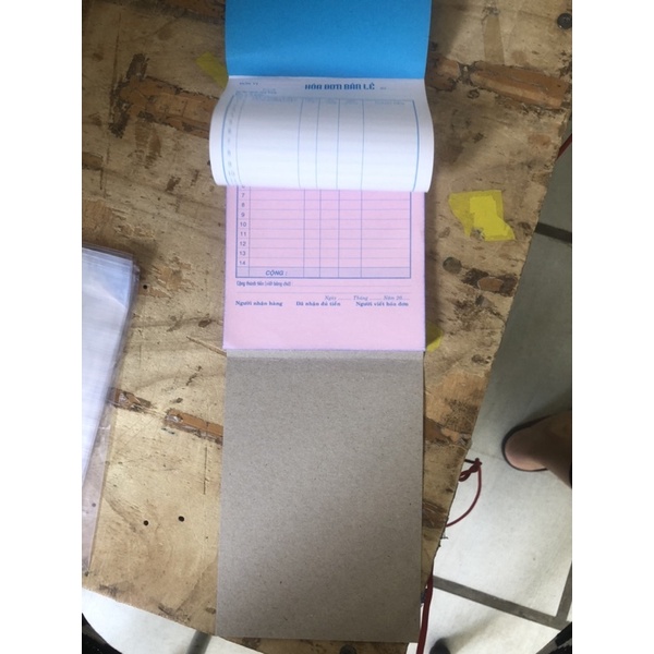 Hóa đơn 2 liên CÓ ĐẾ- 100 tờ