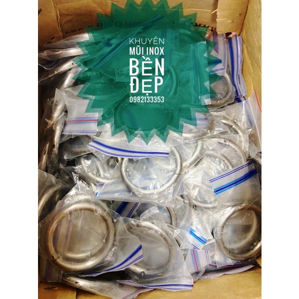 Khuyên inox xỏ mũi trâu bò