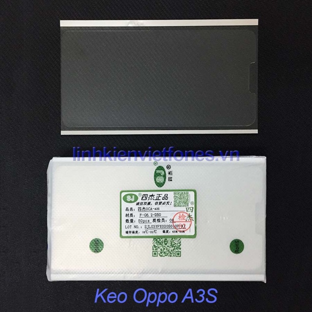 5 miếng Keo OCA SJ Oppo A3S , F5, F7, F9, F11 pro