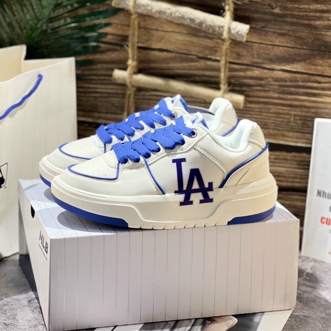Giày MLB_Chunky Liner LA, Giày_MLB Xanh Trắng Hàng Cao Cấp Full Box Bill đủ size Nam Nữ