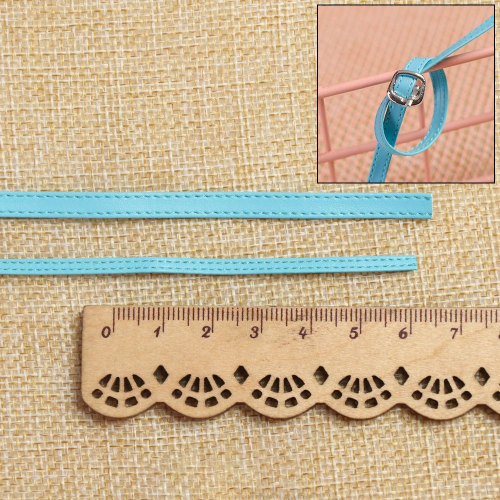 Thắt lưng da búp bê đồ chơi dài 50cm với 11 màu sắc khác nhau rộng 3/ 5mm chất lượng cao