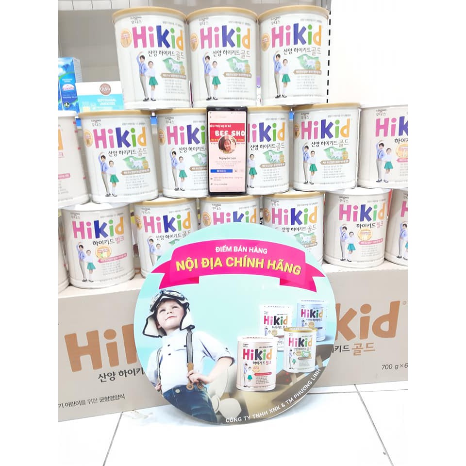 Sữa bột Hikid dê núi 700g, Hikid vani (NHẬP KHẨU CHÍNH HÃNG PHƯƠNG LINH) Cam kết 1 đổi 1 nếu sai chấ