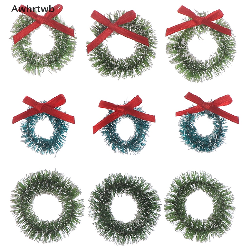 Set 10 Vòng Nguyệt Quế Mini Trang Trí Giáng Sinh
