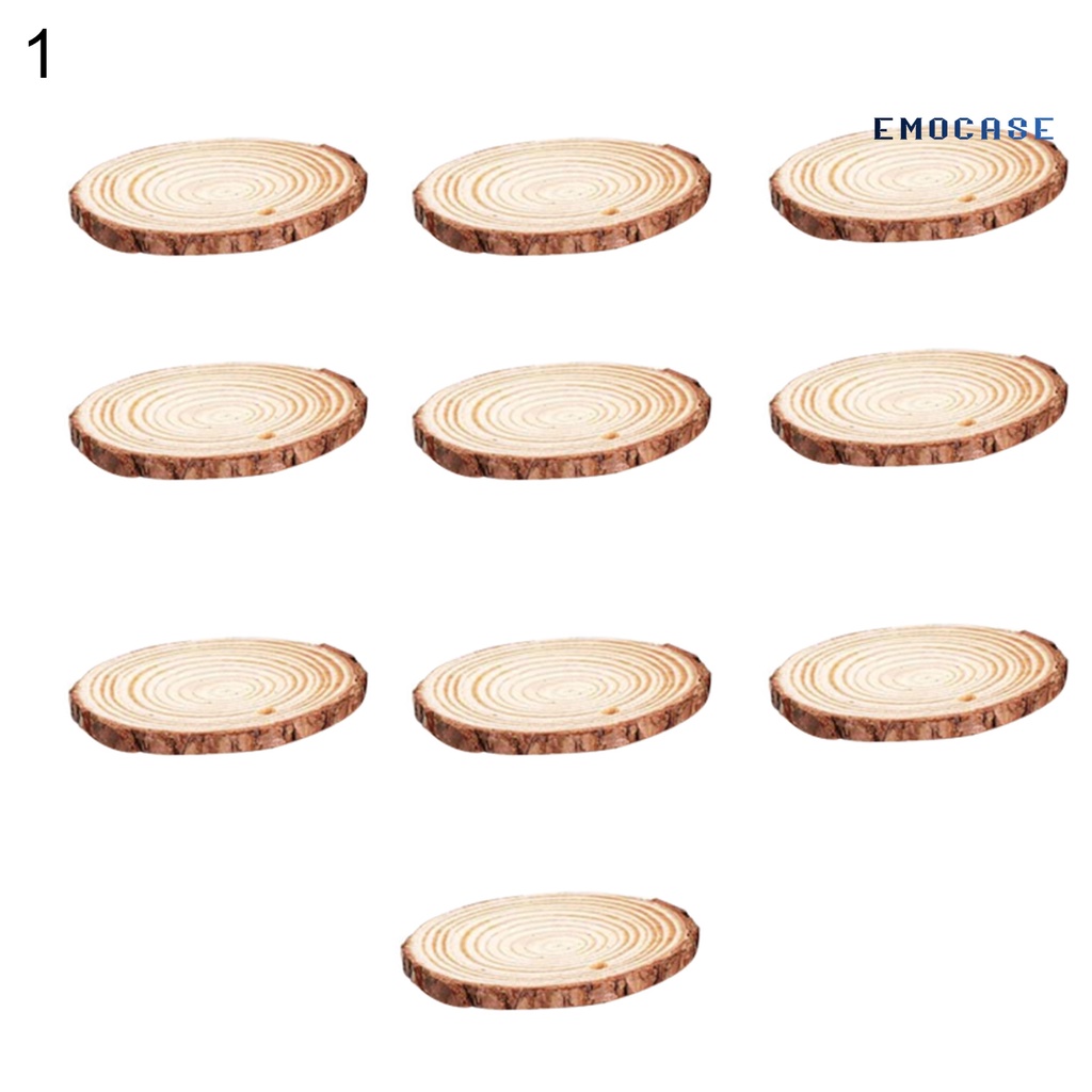 Set 10 Lát Gỗ Tròn Siêu Nhẹ Cứng Chưa Hoàn Thiện Cho Gia Đình