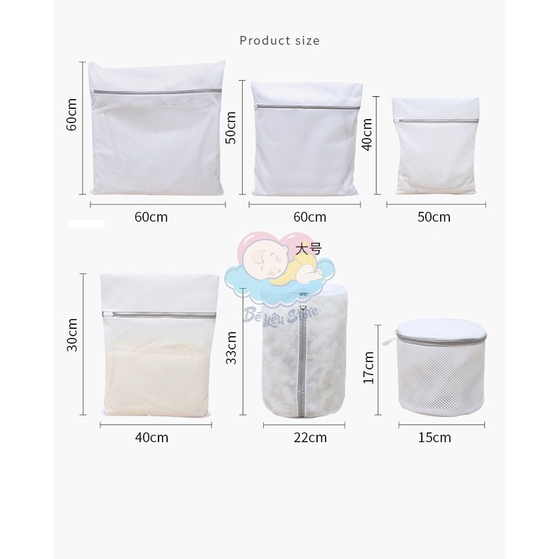 Túi lưới giặt đồ, đựng quần áo, đồ lót trong máy giặt túi giặt đồ dùng cho máy giặt