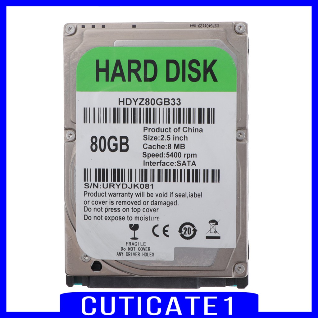 1 Ổ Cứng Bên Trong 2.5 "sata Hdd 80gb 5400rpm 8mb Cache | BigBuy360 - bigbuy360.vn