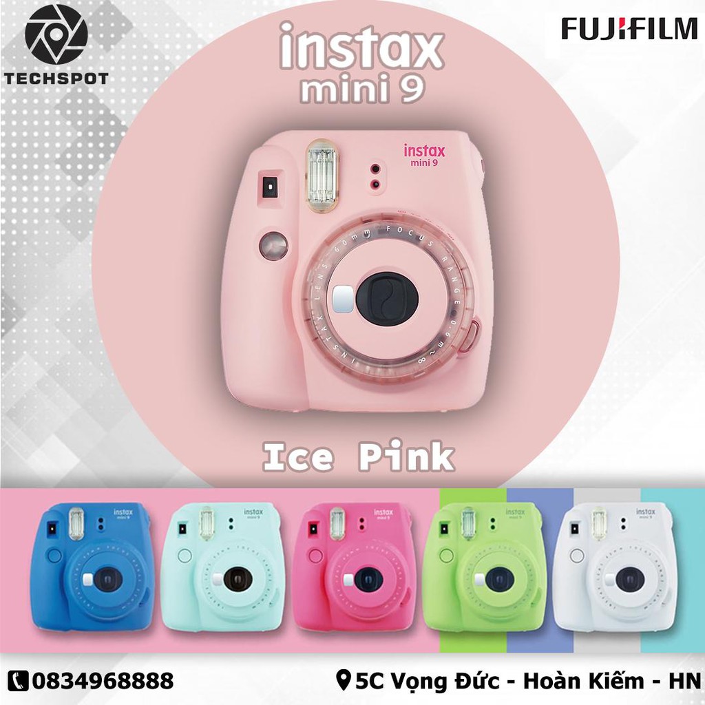 Máy ảnh chụp lấy ngay Fujifilm Instax mini 9 - Hãng phân phối + Phim 10 tấm