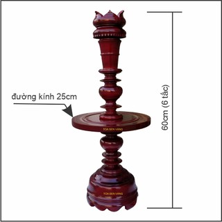 Chân Đèn Gỗ - Cặp Chân Đèn Gỗ Cao 60cm