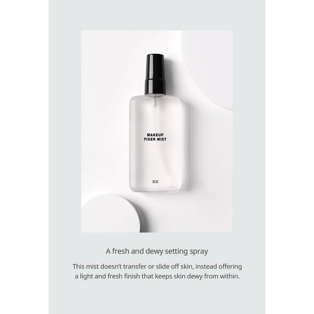 Xịt khóa lớp nền trang điểm 3CE MAKEUP FIXER MIST - 3CE VietNam Leemin | BigBuy360 - bigbuy360.vn