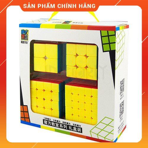 [RUBIK OCEAN] Đồ chơi Rubik combo 4 chiếc MoFangJiaoShi Gift Stickerless - [SHOP YÊU THÍCH]