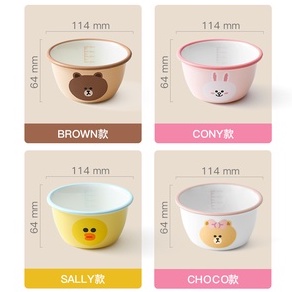 Bát ăn sáng Line Friends có vạch chia ml tiện lợi