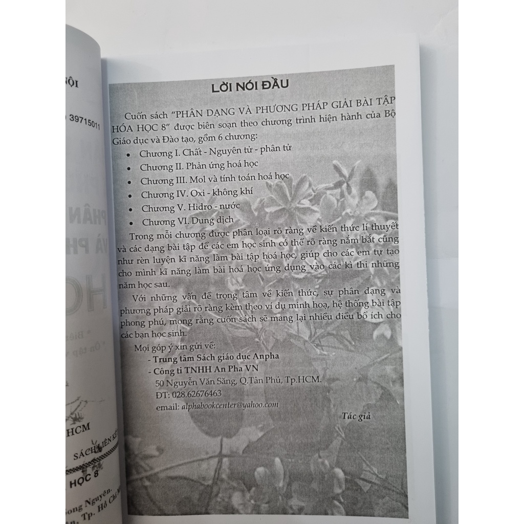 Sách - Phân Dạng Và Phương Pháp Giải Bài Tập Hóa Học 8 (Ths Cao Thị Thiên An)