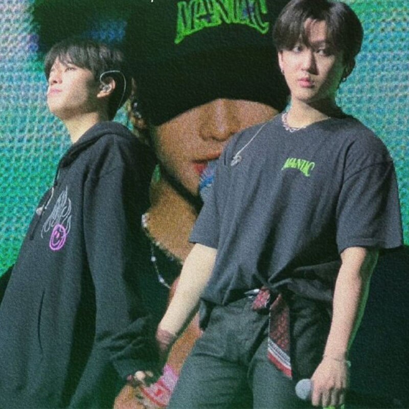 Thời Trang Áo K Pop Kpop K-Áo Thun Nữ Pop StrayKids MANIAC Mne Dạo Phố