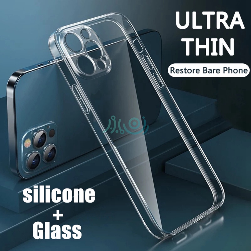 Ốp điện thoại kính cường lực chống sốc màu trong suốt HD cho Iphone13 11 12 13pro Max X XS MAX XR 12 Mini