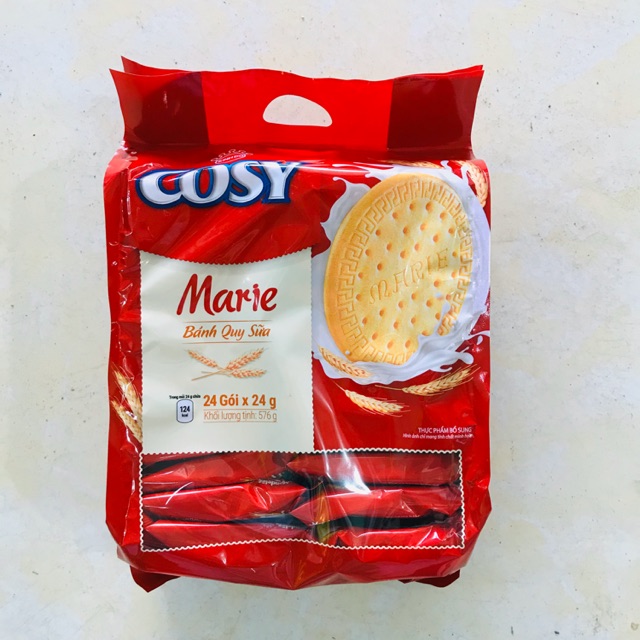 Bánh quy sữa Cosy Marie gói to 576g 24 gói nhỏ bên t thumbnail