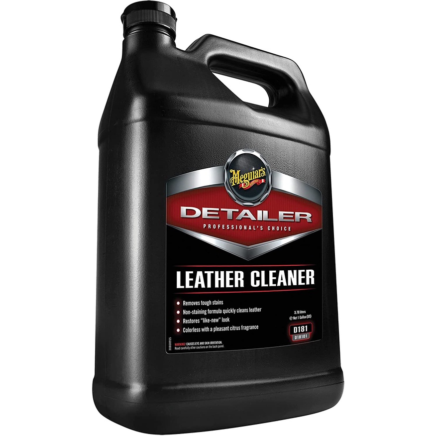 Meguiar's Sản phầm chuyển dụng làm sạch bề mặt nội thất da xe hơi - Detailer Leather Cleaner, D18101, 1 Gallon