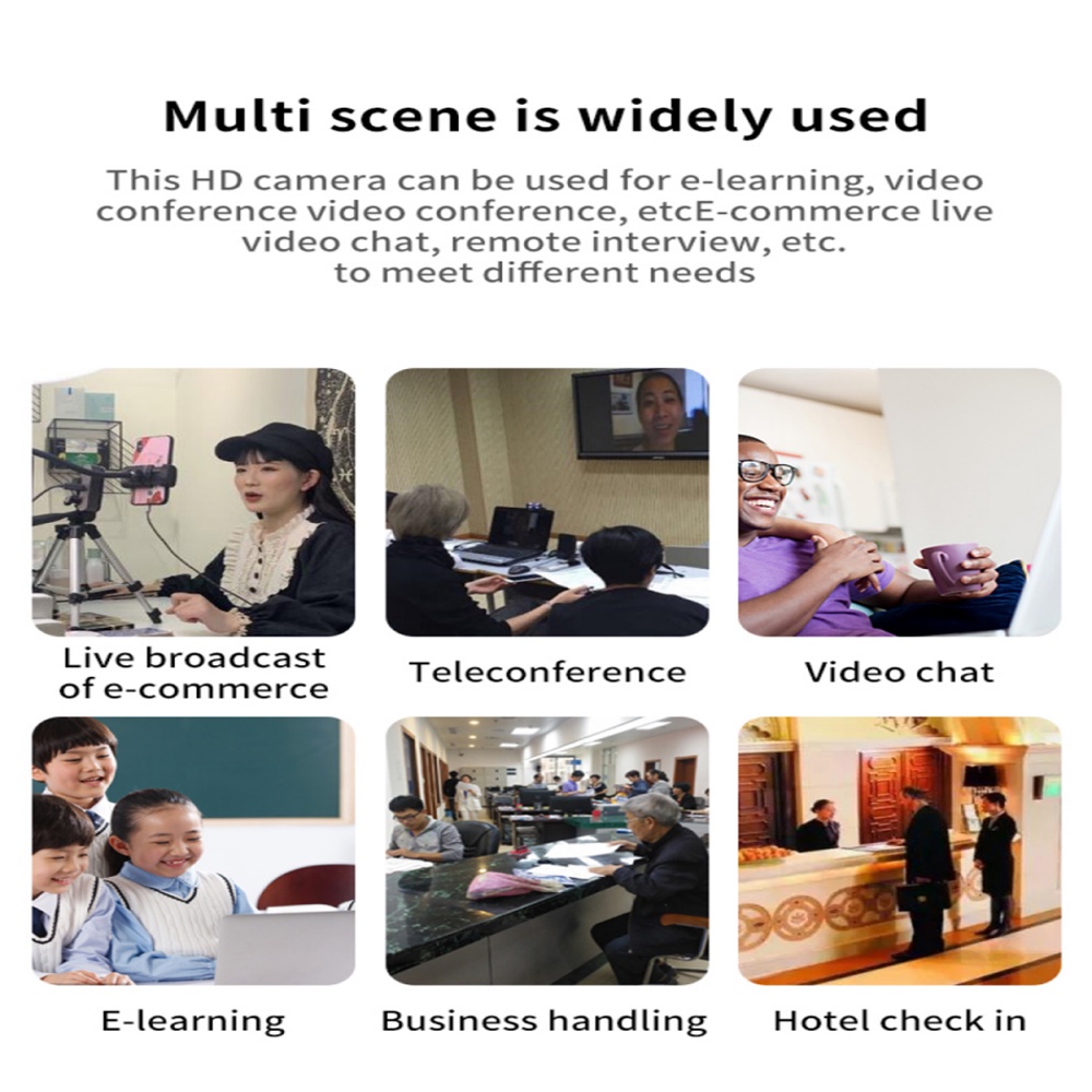 Webcam USB ebcam 1080P Full HD kèm mic cho máy tính Laptop Mac | BigBuy360 - bigbuy360.vn