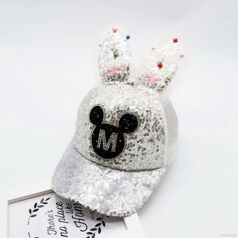 Mũ lưỡi trai tai thỏ xinh xắn theo phong cách Hàn Quốc dành cho nữ