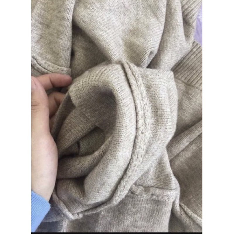 ( sẵn be, nâu) Áo Cadigan Len Mịn Hàn Quốc ( Có ảnh thật) | BigBuy360 - bigbuy360.vn