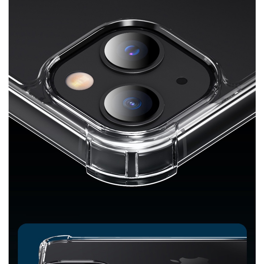 Ốp Điện Thoại TPU Cao Su Trong Suốt Cho iPhone 14 13 11 12 Pro Max / Mini / iPhone12 Pro