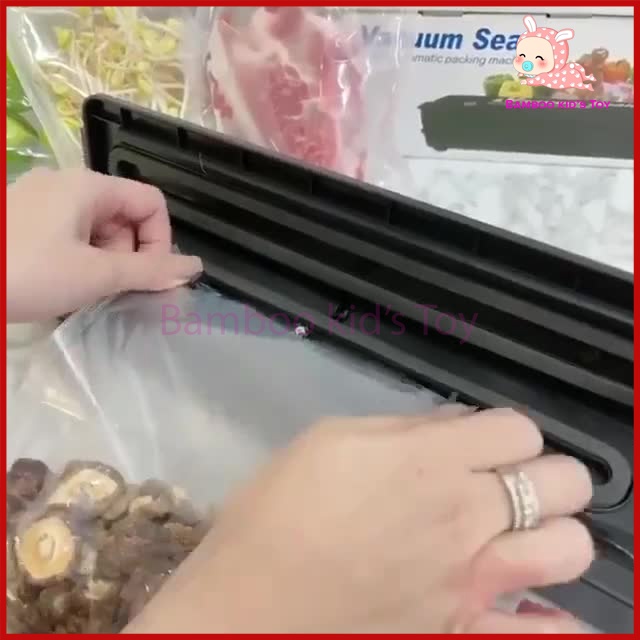 Máy Hút Chân Không Thực Phẩm Vacuum Sealer, Máy Hàn Miệng Túi Dùng Cho Gia Đình, Hút Khỏe- Tặng 10 Túi Hút