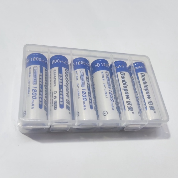 Bộ Sạc S576 và 6 pin sạc AA Doublepow 1200mAh