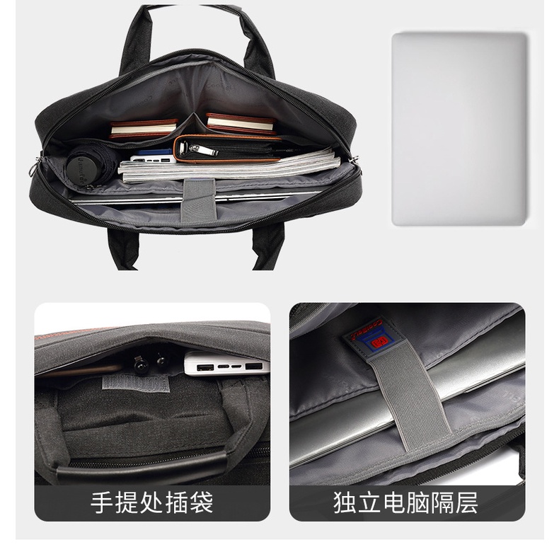 Cặp Laptop 15.6 Inch - 17. 3 Inch Chính Hãng Coolbell-Bền Bỉ-Chống Thấm Nước tốt CB2088