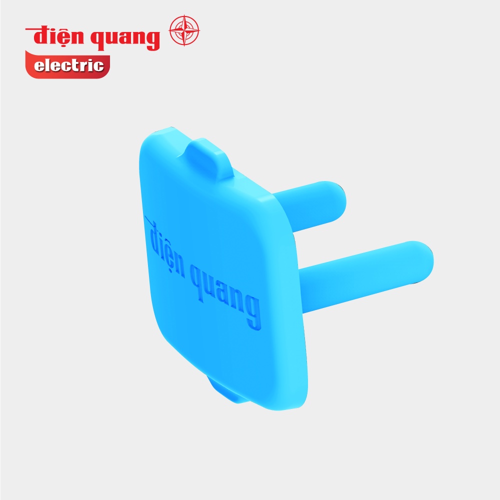 Nút Che Ổ Điện 2 Chân Điện Quang An Toàn Cho Bé Chất Liệu Nhựa Abs Chống Cháy - OENON