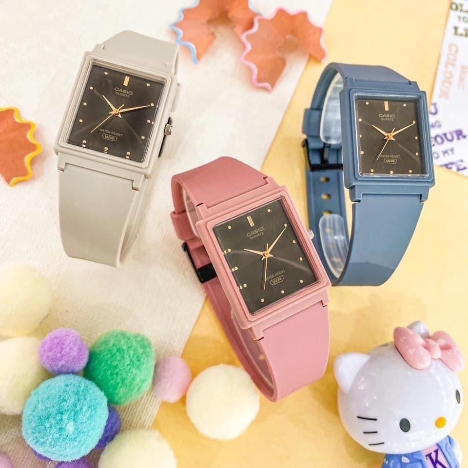 Đồng Hồ Casio unisex MQ-38UC-2A1DF | Dây Nhựa | Mặt Chữ Nhật | 3 Kim | Chống Nước