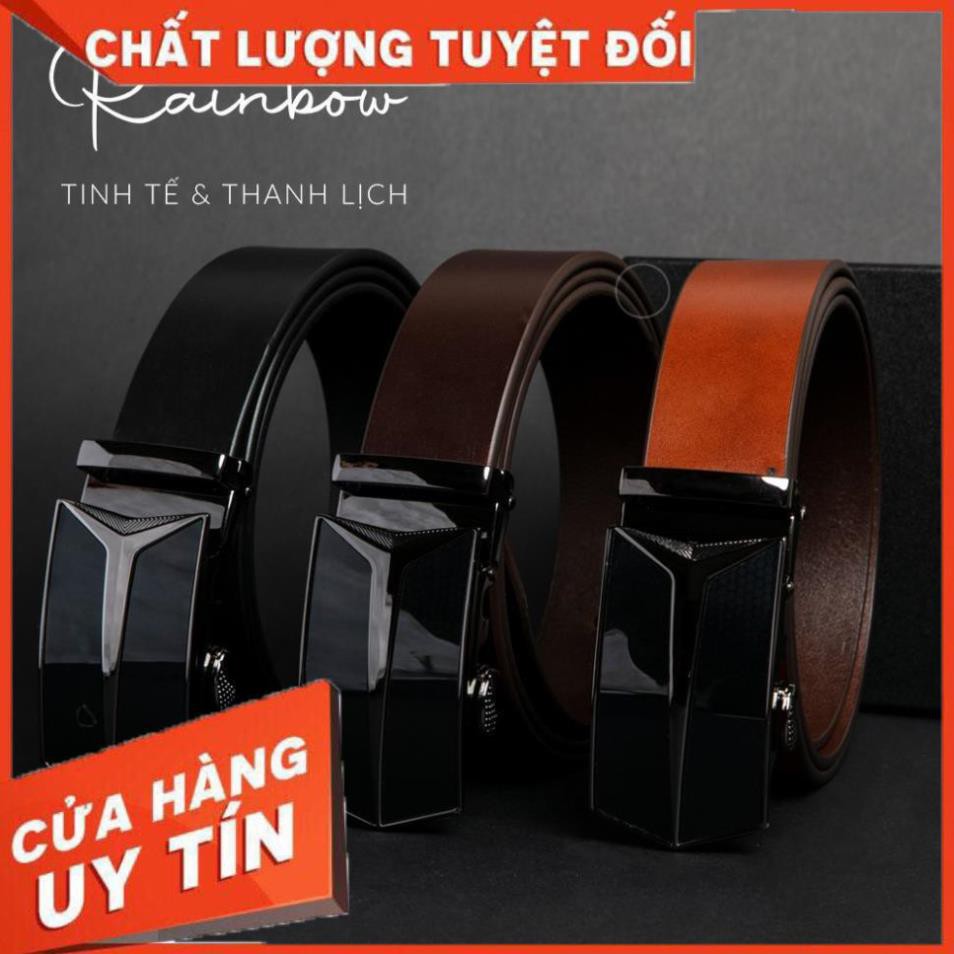 HÀNG NHẬP KHẨU -  [ SIÊU CẤP- NHÂP KHẨU ITALIA] Thắt lưng nam/Thắt lưng da bò thật nguyên tấm Rainbow 011 - Hàng Nhập Kh