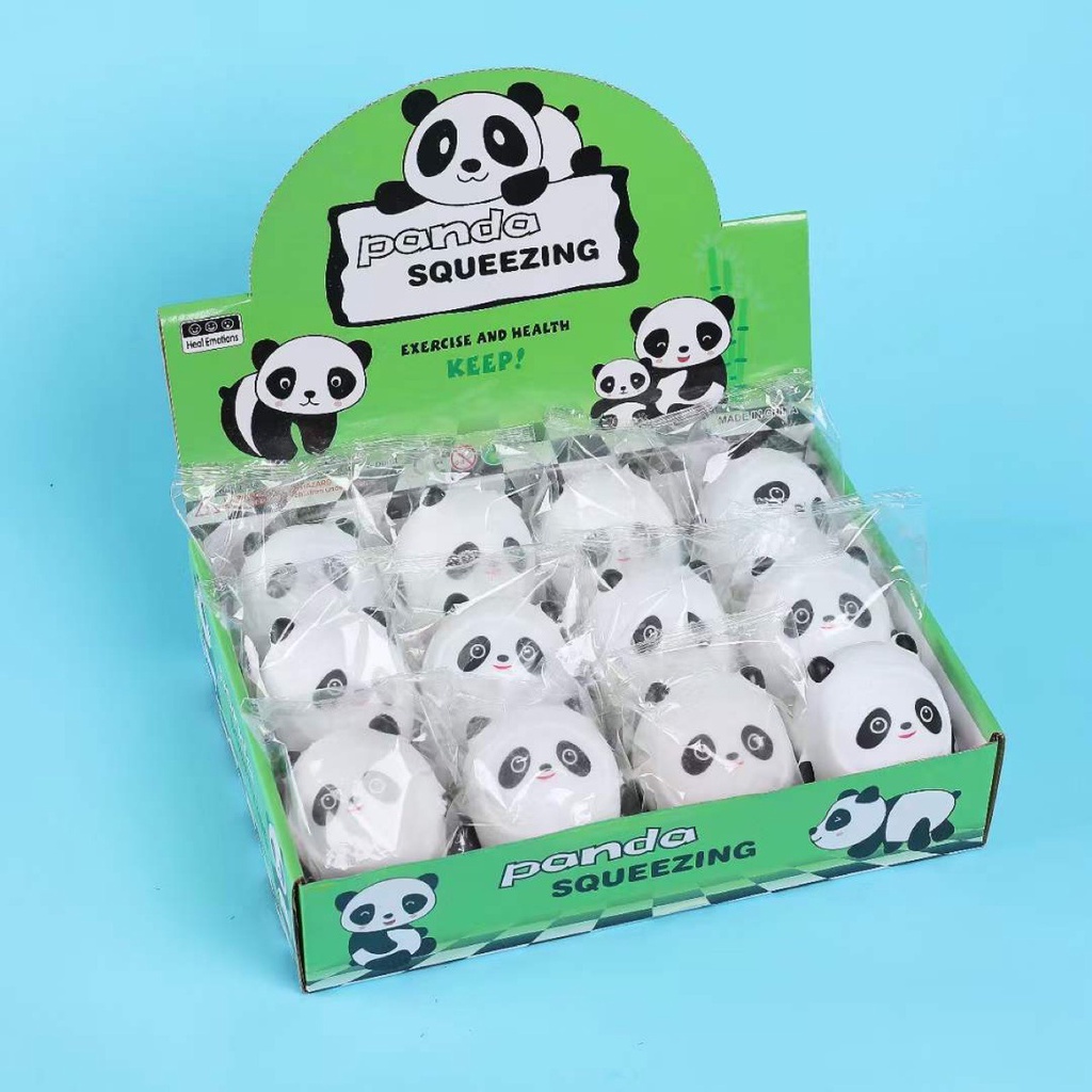 Squishy Mochi hình GẤU TRÚC PANDA mềm dễ thương chân thực giảm stress co dãn đàn hồi ngộ nghĩnh bóp bóp