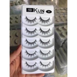 Lông mi giả, mi kun 5D- 5 cặp cao cấp