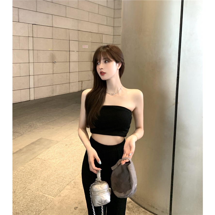 Áo Ống Cúp Ngực Chất Thun Trơn Dáng Croptop Nữ Ôm Body Không Dây "ÁO QUÂY"