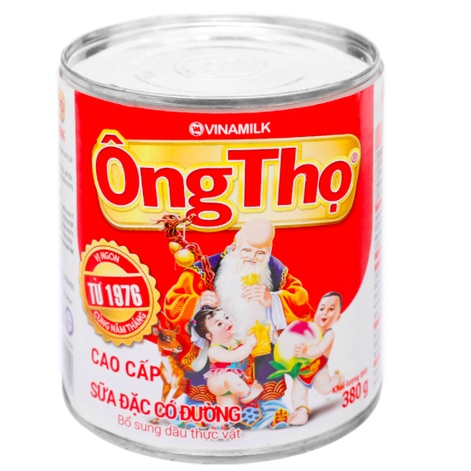 SỮA ĐẶC ÔNG THỌ VINAMILK TRẮNG - ĐỎ HỘP 380G