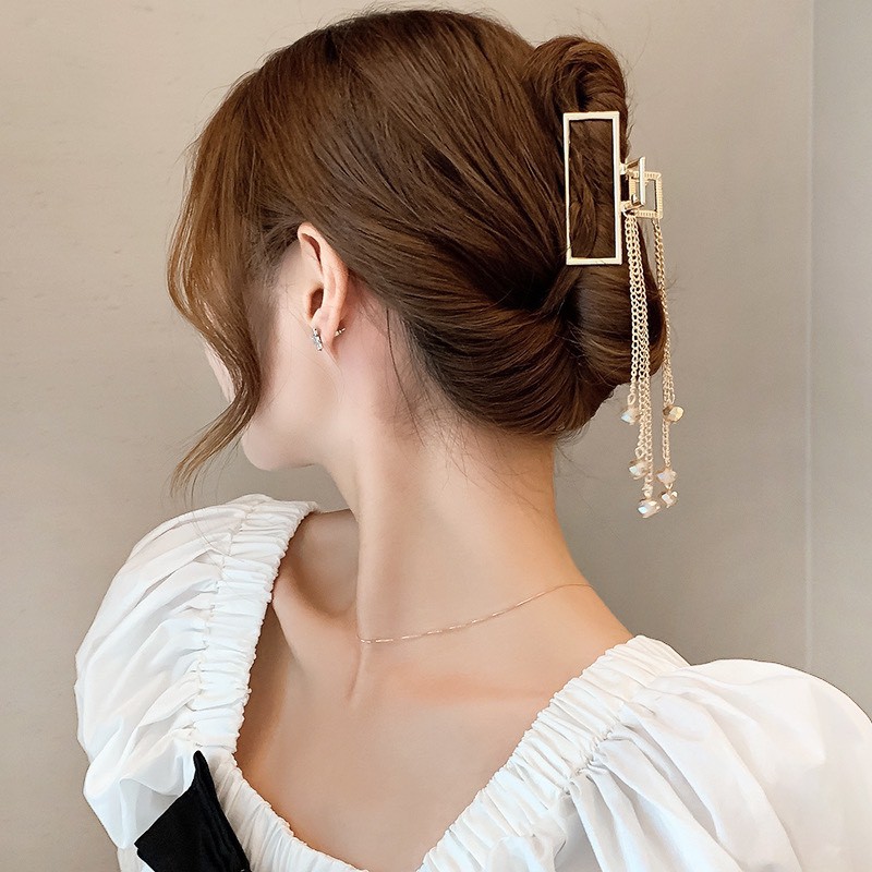 Kẹp Tóc Nữ Dây Tua Rua Phong Cách Hàn Siêu Hot
