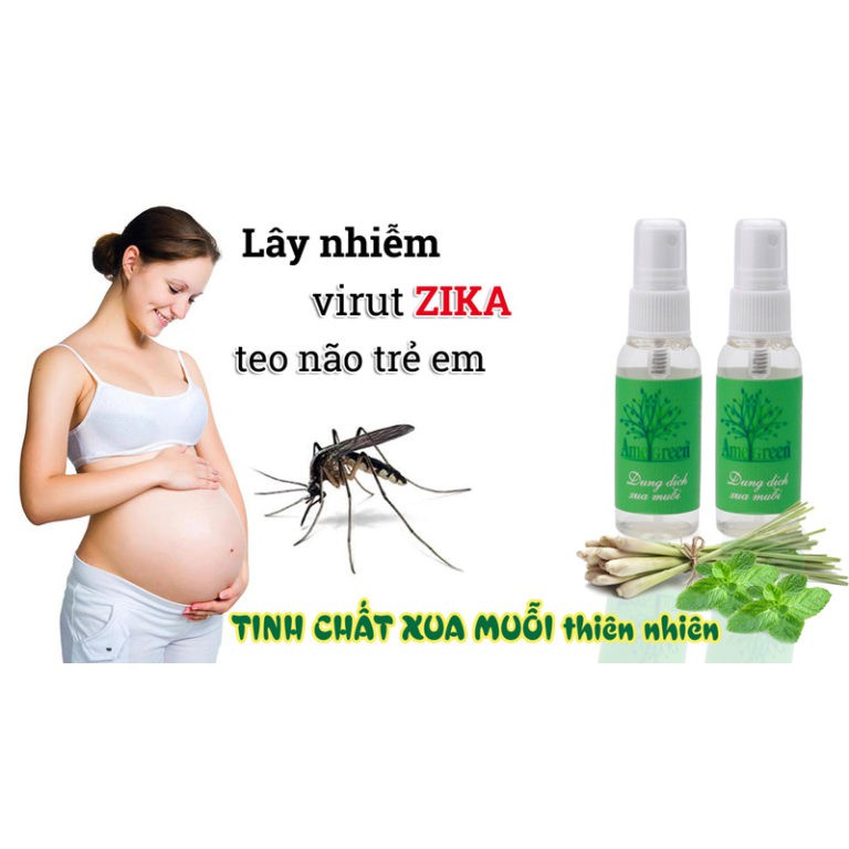 Tinh dầu xua muỗi AMEGREEN 100ml (An toàn cho mẹ bầu)