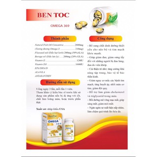 Omega 3 6 9 mỹ