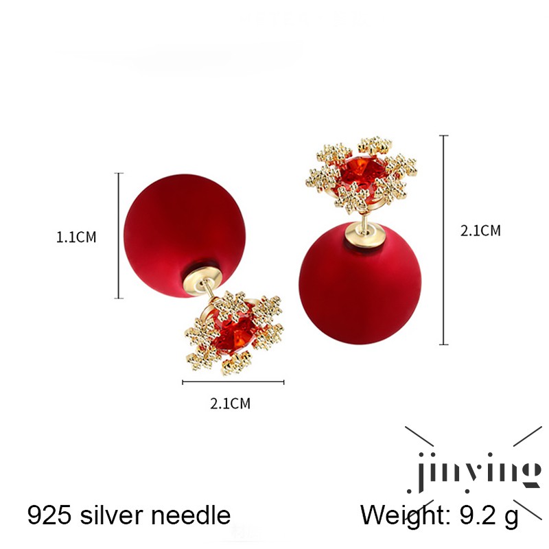 Bông tai GETNOIVAS đính đá thanh lịch thời trang cho nữ