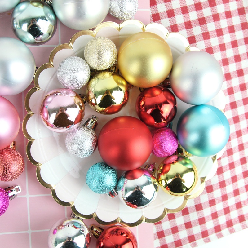 Set 3 quả châu trang trí bánh kem sinh nhật