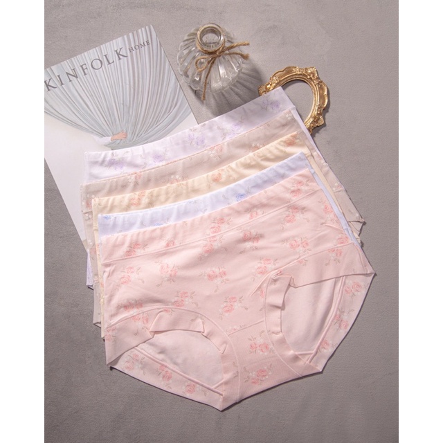 quần lót cotton hình hoa hồng chipi vnxk