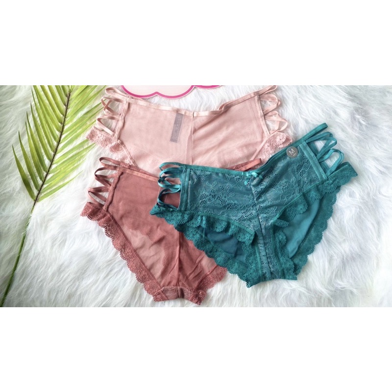 ♥️ Shop Uy Tín ♥️Quần Lót Vicky Ren Đan Dây 2 Bên Hàng Shop Xịn