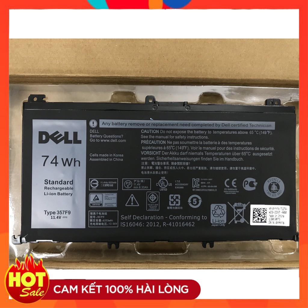 [Mã 159ELSALE hoàn 7% đơn 300K] 🎁 HÀNG ZIN 🎁 Pin(Battery) Dell Inspiron 15 7000 7566 7567 7557 7559 357F9 Original