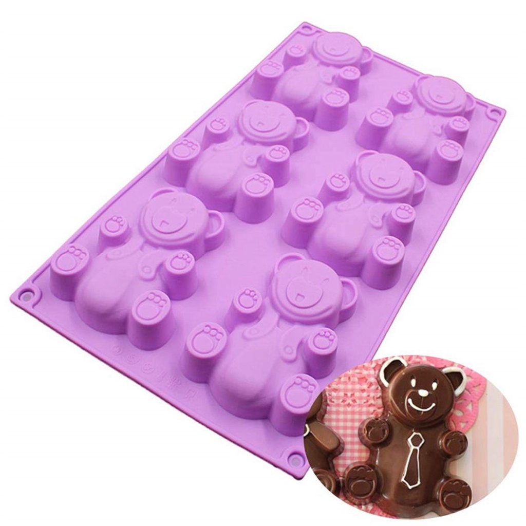 Khuôn Làm Bánh Hình Gấu Gummy Dễ Thương