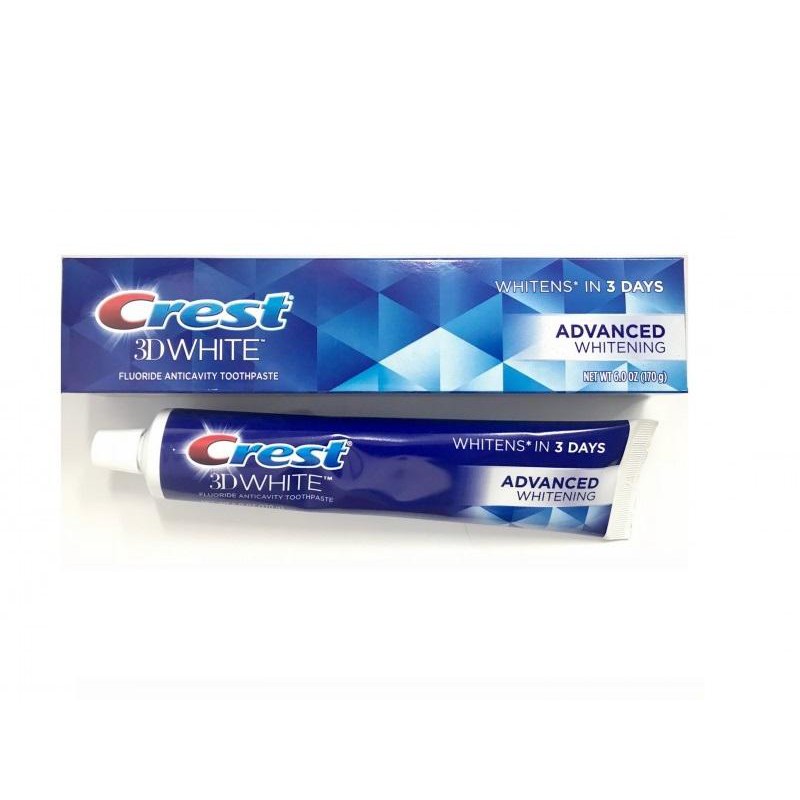 Bộ 2 Kem đánh răng Crest 3D White Advanced Whitening 170g x 2