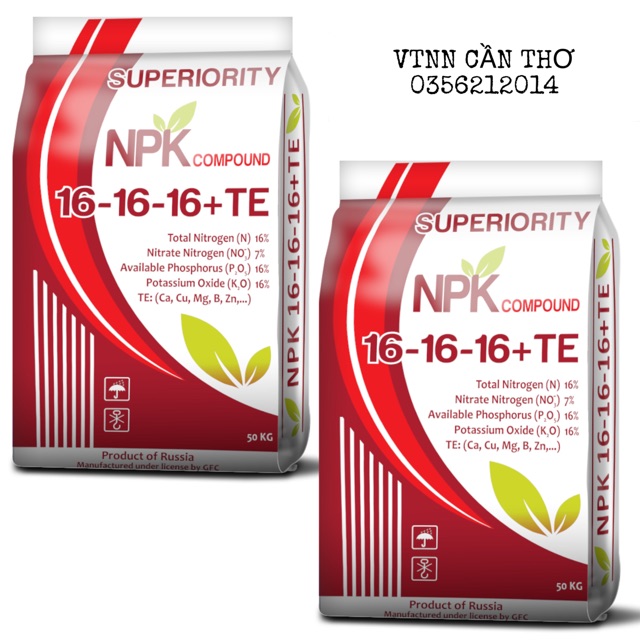 Phân Bón NPK 16/16/16+TE_ Dinh Dưỡng Cân Bằng