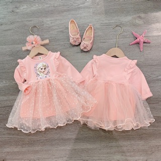 BÁN SỈ VÁY ELSA HỒNG CHO BÉ