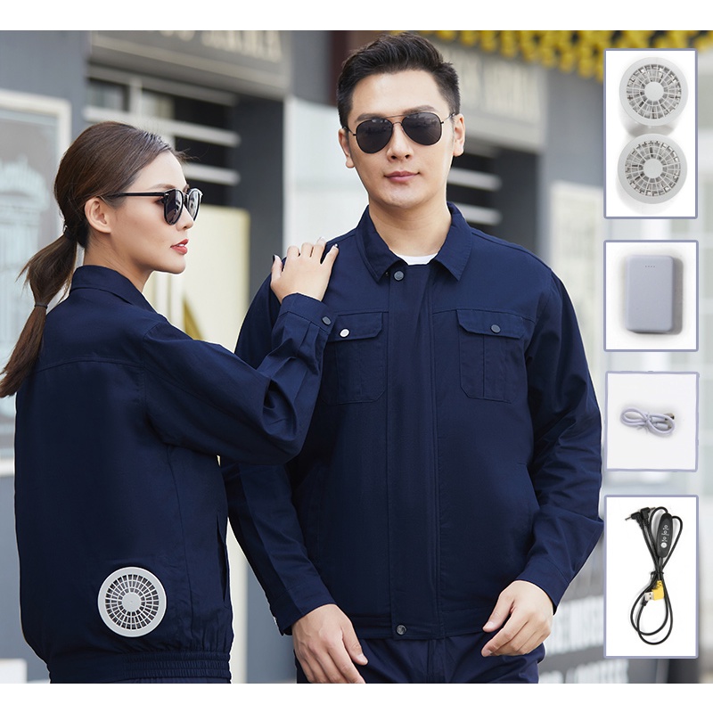 Áo Điều Hoà SANKO Chính Hãng Nhật Bản Pin 20.000mAh, Áo Cotton Phù Hợp Cho Lao Động Môi Trường Nóng