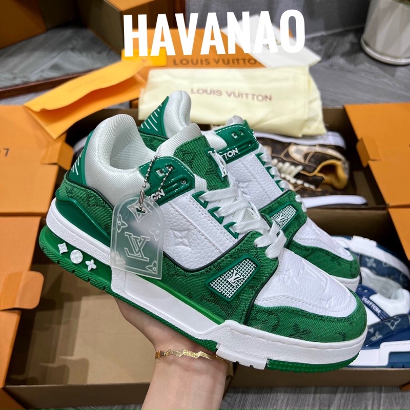 Giày lv  siêu cấp nam nữ . Giày Lv sneaker kèm box full bill thẻ